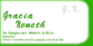 gracia nemeth business card